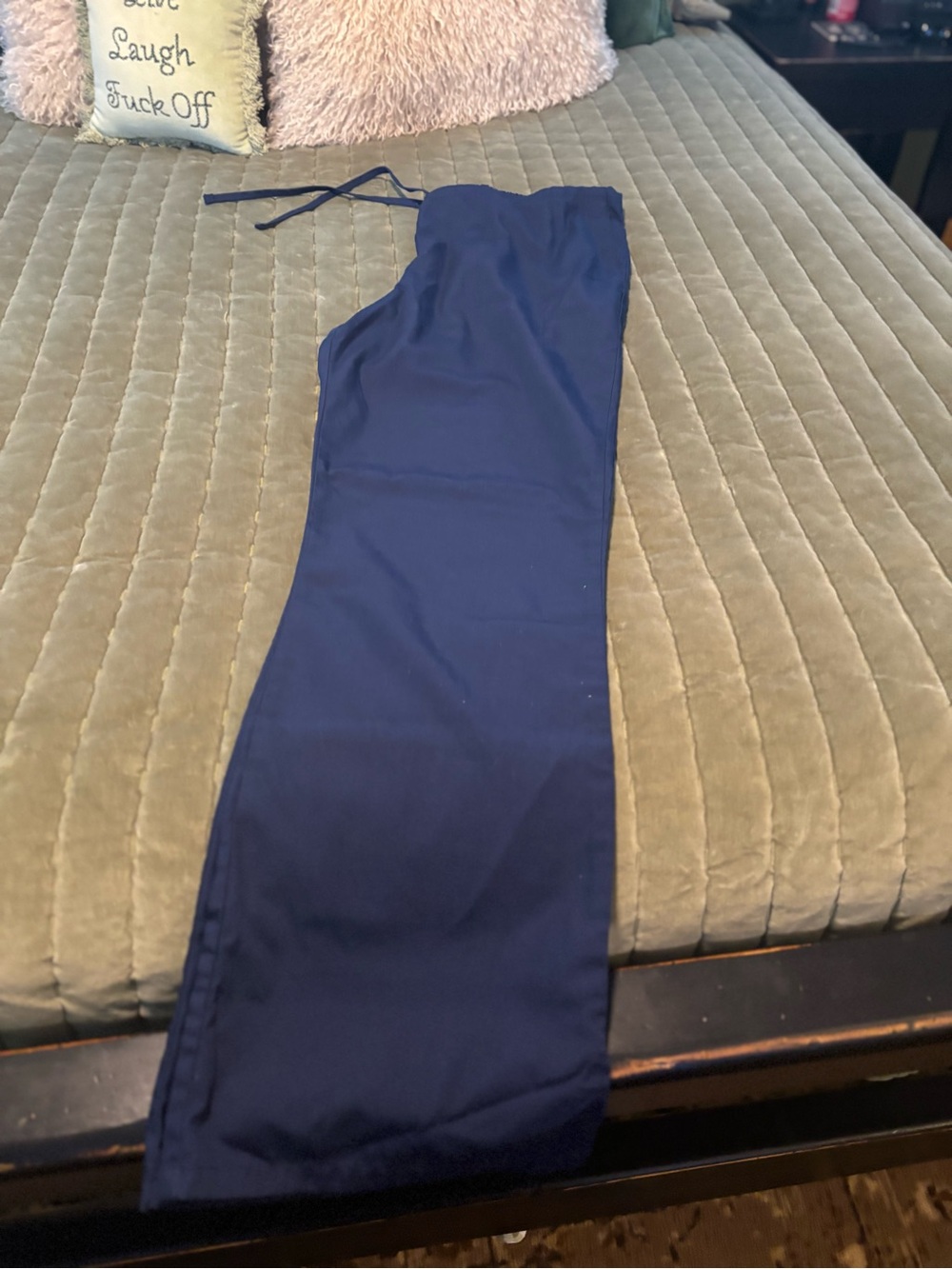 Women’s Cherokee workwear Large Tall Navy Flare scrub pants